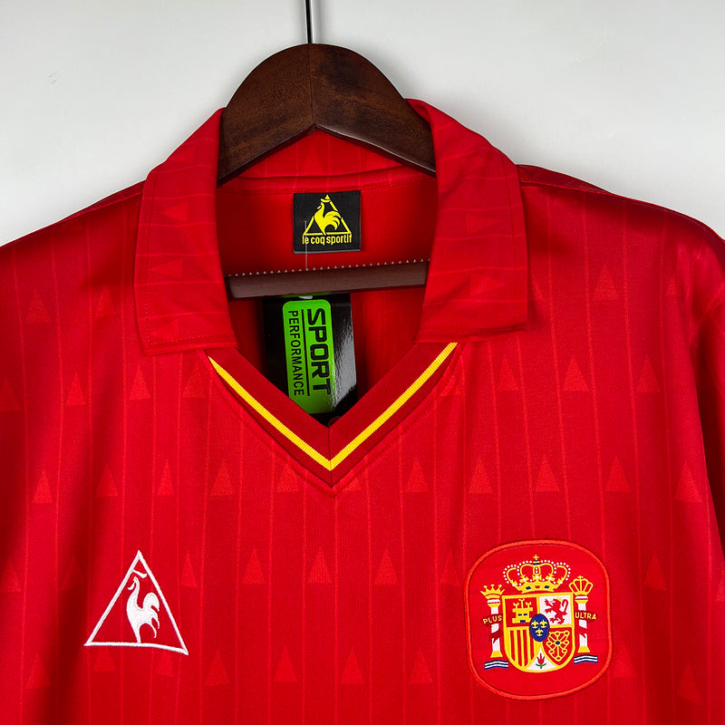 Espagne Maillot Domicile 1988 – vue 4