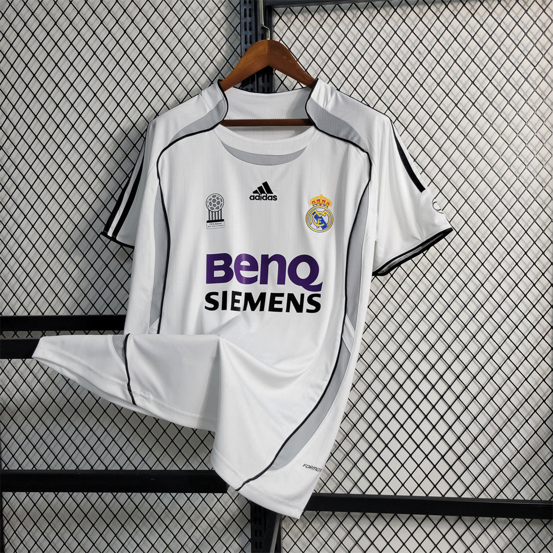Real Madrid Maillot Domicile White 2006/07 – vue 5