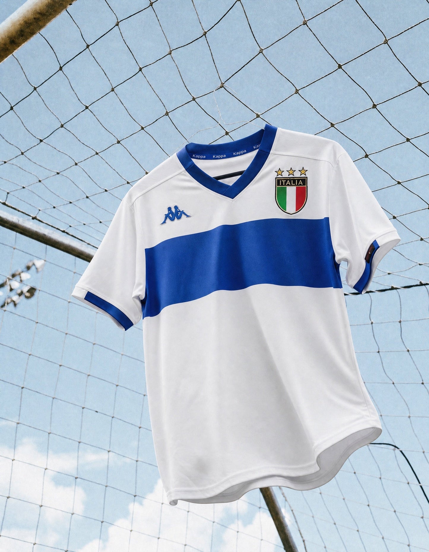 Maillot Baggio Italie Extérieur White 1999/00 – vue 4