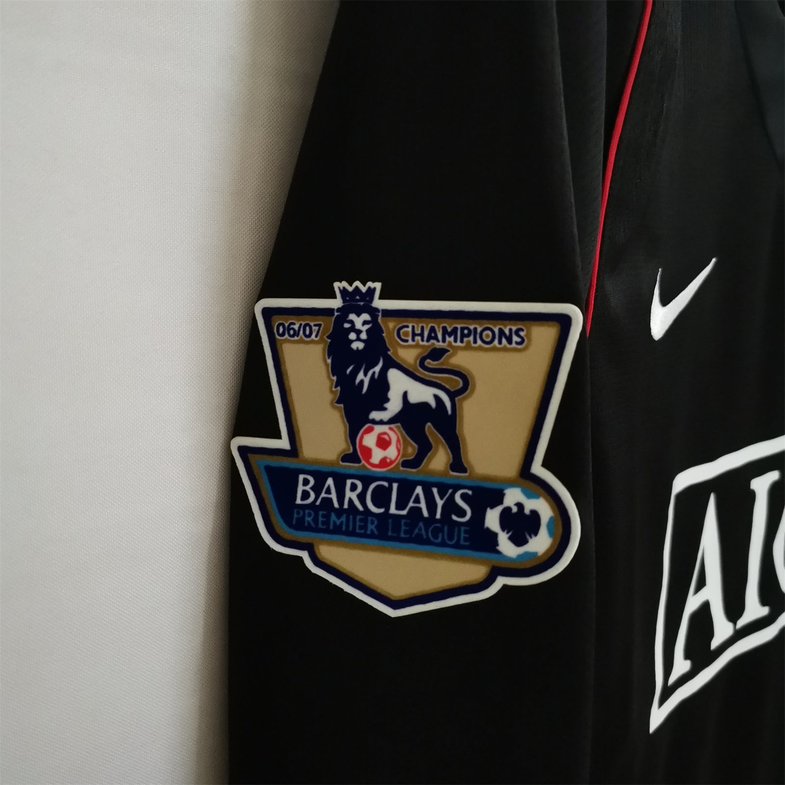 Man. United Maillot Extérieur Premier League Manches Longues 2007/08 – vue 7
