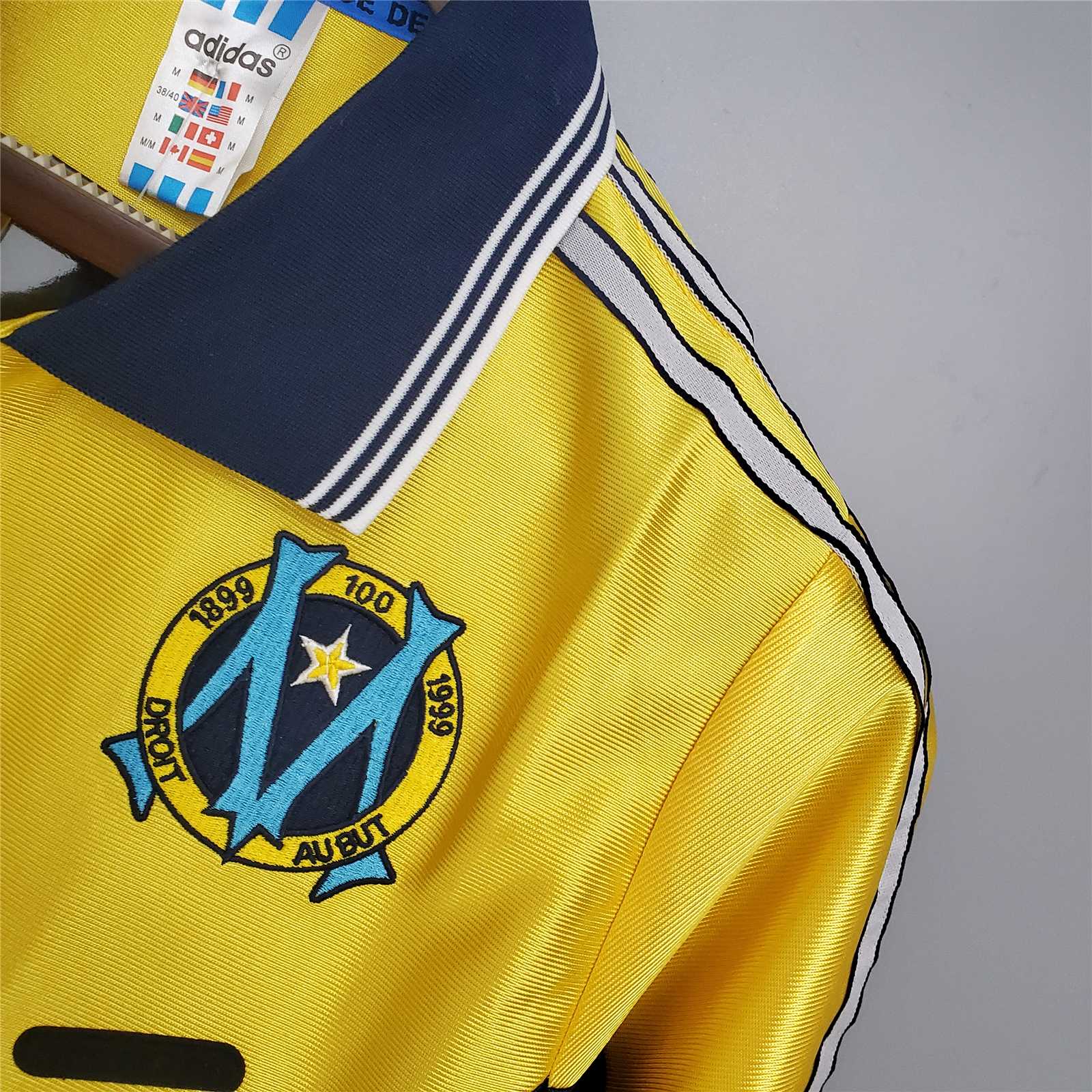 Marseille Maillot Extérieur Yellow 1998/99 – vue 3