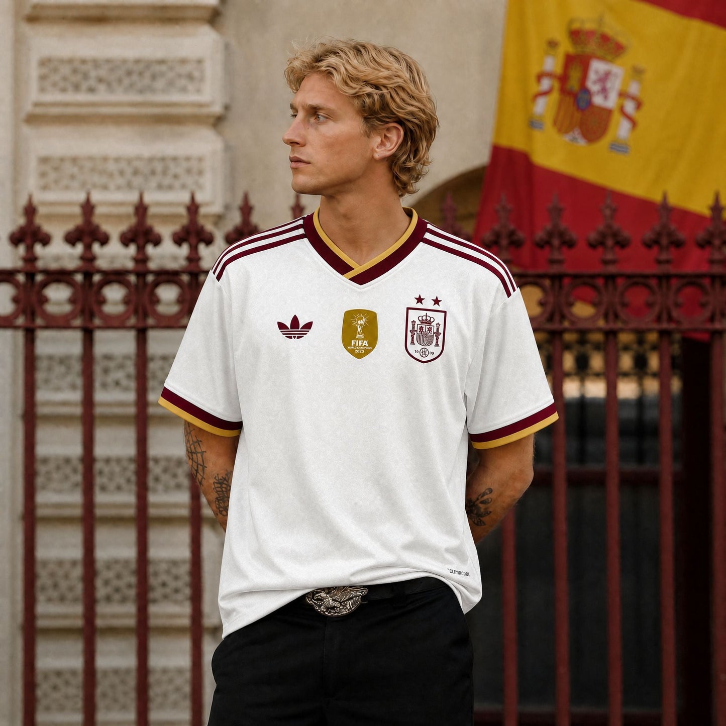 Espagne Maillot Extérieur Victoire Coupe du Monde 2026 (2 Stelle) – vue 3