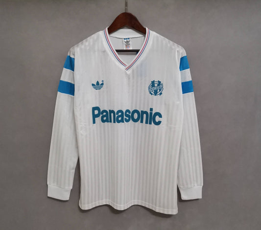 Marseille Maillot Domicile Manches Longues 1990/91