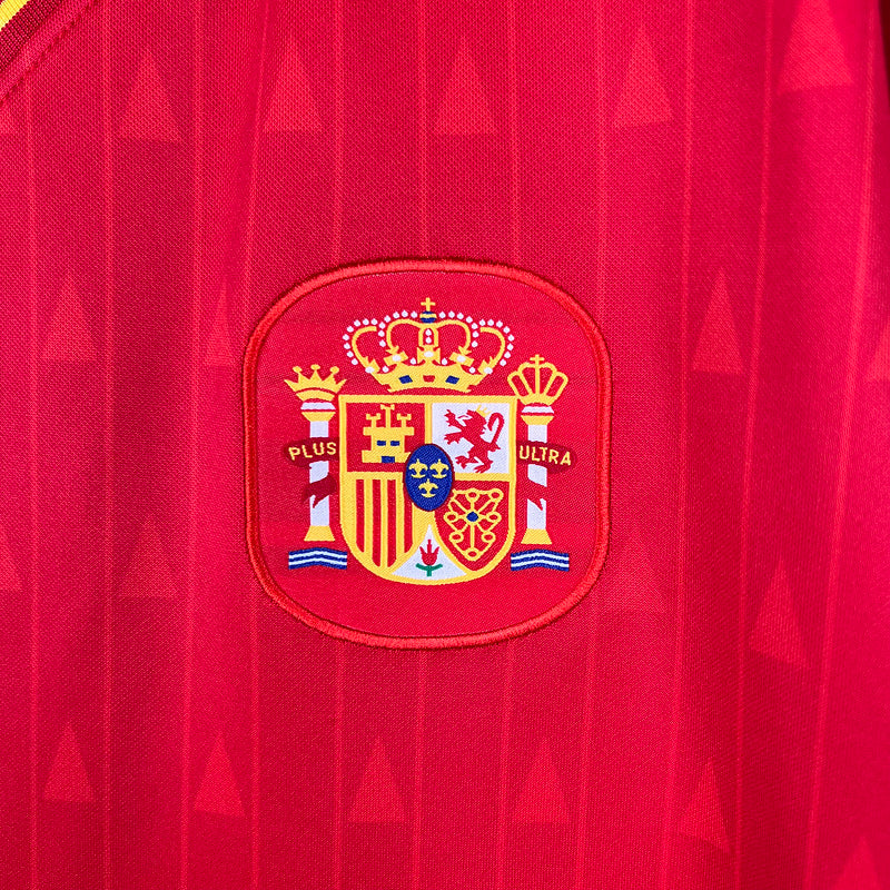Espagne Maillot Domicile 1988 – vue 3