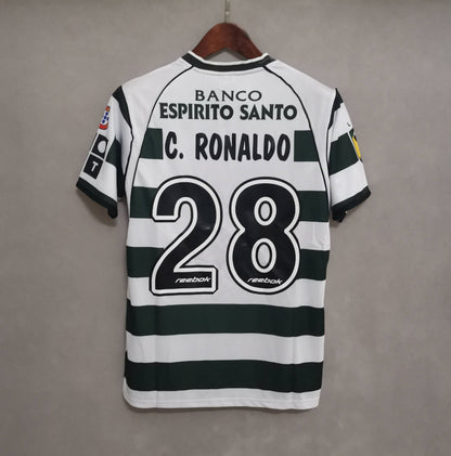 Sporting Lisbona Maillot Domicile 2001/02 – vue 2