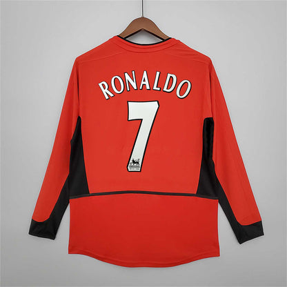 Man. United Maillot Domicile Manches Longues 2002/03 – vue 4