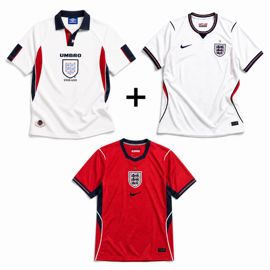 Angleterre 1998 + Angleterre Domicile 2026 + Angleterre Extérieur 2026
