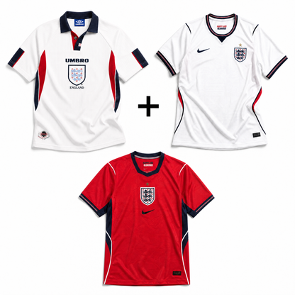 Angleterre 1998 + Angleterre Domicile 2026 + Angleterre Extérieur 2026
