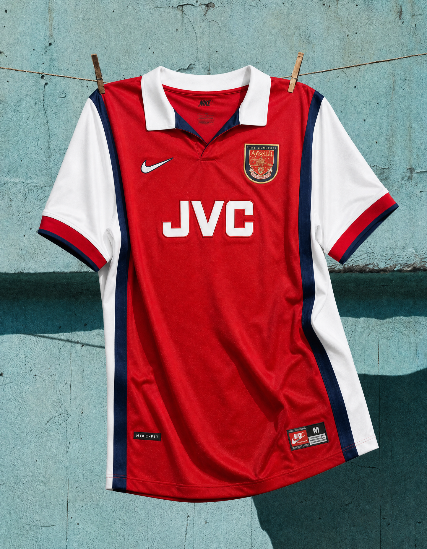 Arsenal Maillot Domicile Red 1998/99 – vue 4