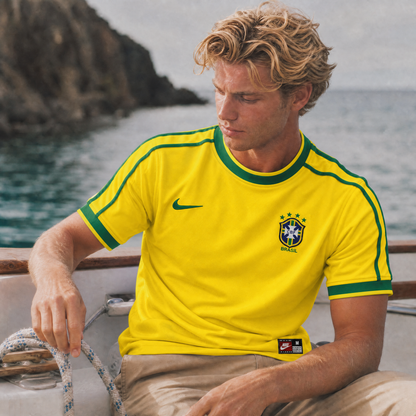 Brésil Maillot Domicile 1998 – vue 3