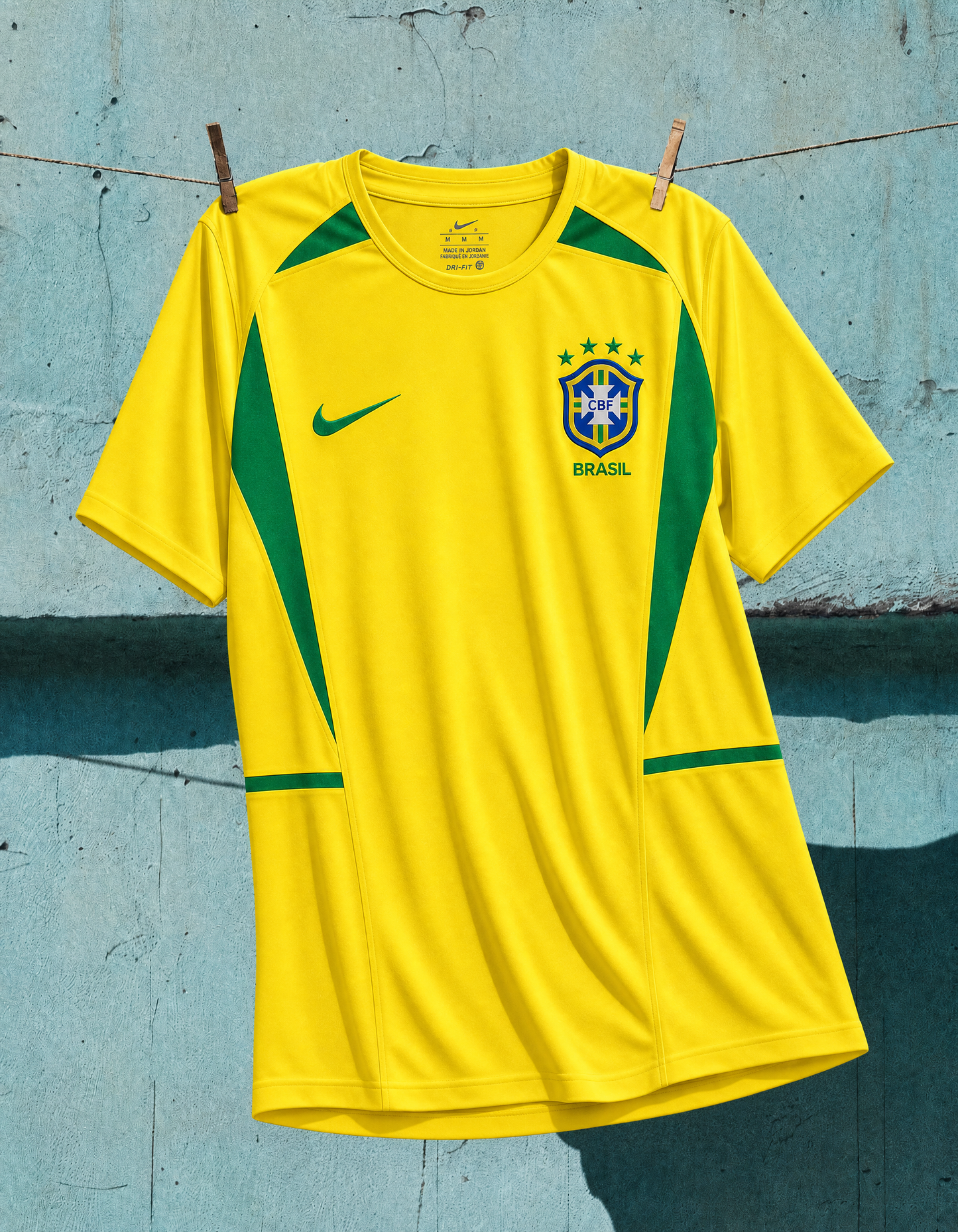 Brésil Maillot Domicile 2002 – vue 4