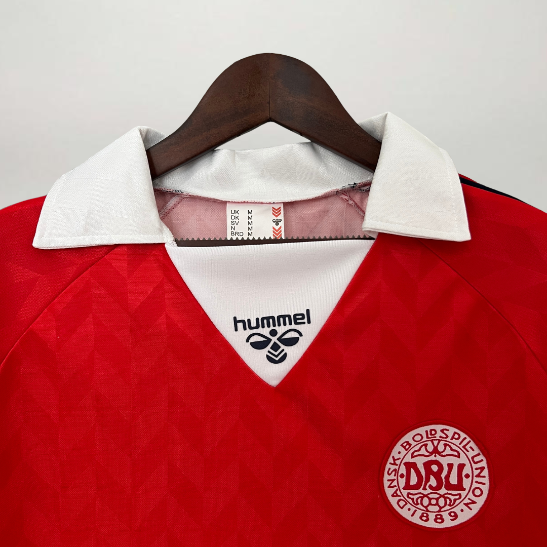 Danemark Maillot Domicile 1988 – vue 4