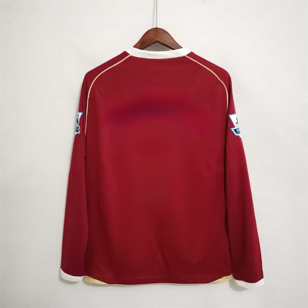 Man. United Maillot Domicile Premier League Manches Longues 2006/07 – vue 2