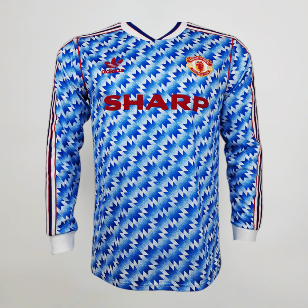 Man. United Maillot Extérieur Manches Longues 1990/91