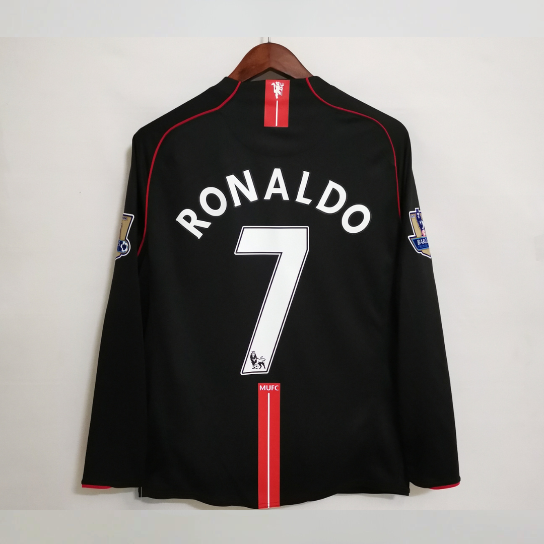 Man. United Maillot Extérieur Premier League Manches Longues 2007/08