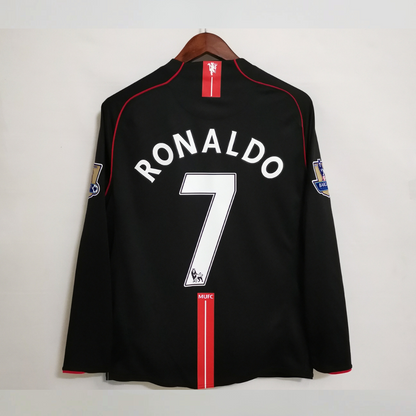 Man. United Maillot Extérieur Premier League Manches Longues 2007/08
