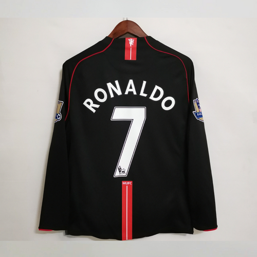 Man. United Maillot Extérieur Premier League Manches Longues 2007/08