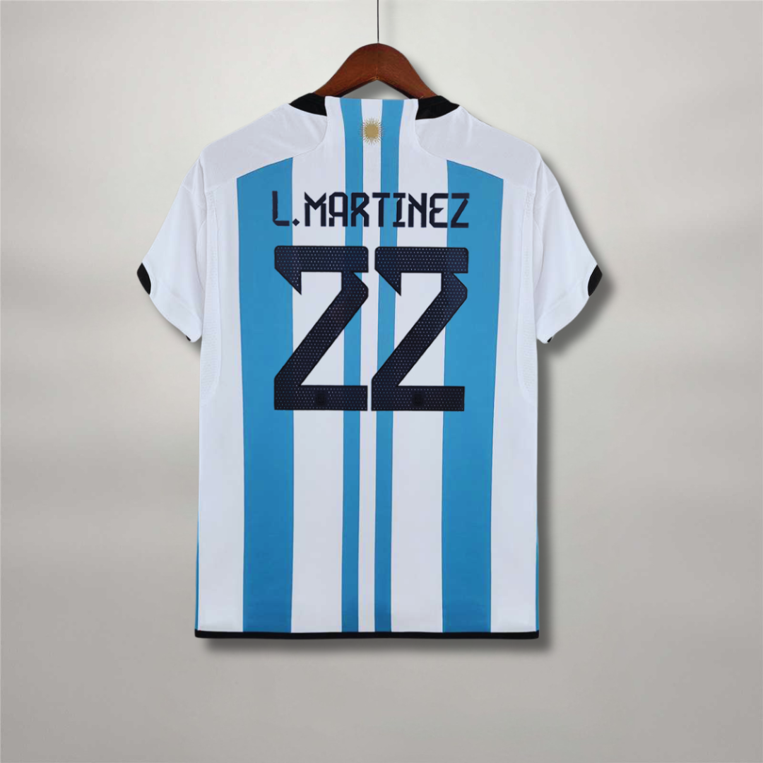 Argentine Maillot Domicile 2022 Vainqueurs Coupe du Monde – vue 6