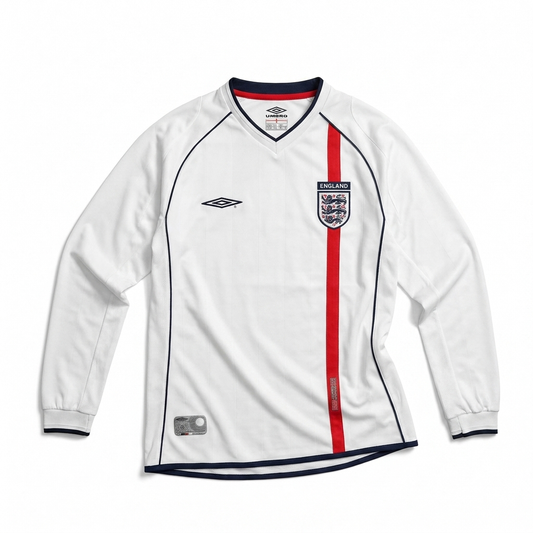 Angleterre Maillot Domicile Manches Longues 2002