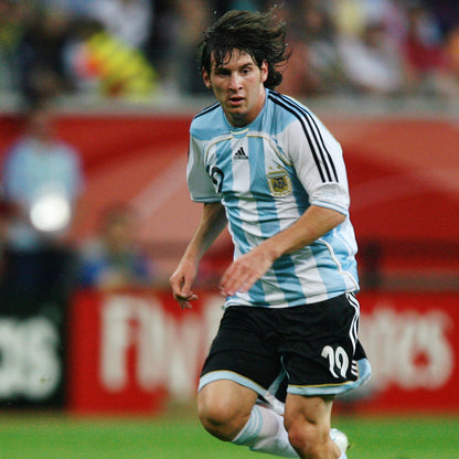 Maillot Messi Argentine Domicile 2006 Coupe du Monde – vue 2