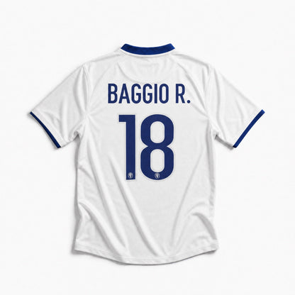Maillot Baggio Italie Extérieur White 1999/00
