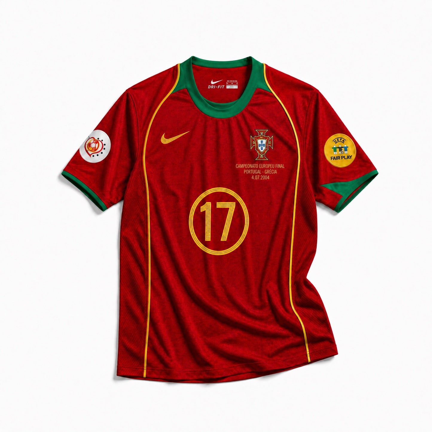 Maillot Cristiano Ronaldo CR7 Portugal Domicile 2004 – vue 2