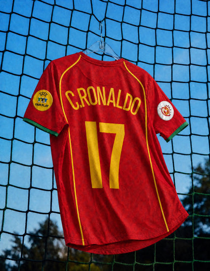 Maillot Cristiano Ronaldo CR7 Portugal Domicile 2004 – vue 4