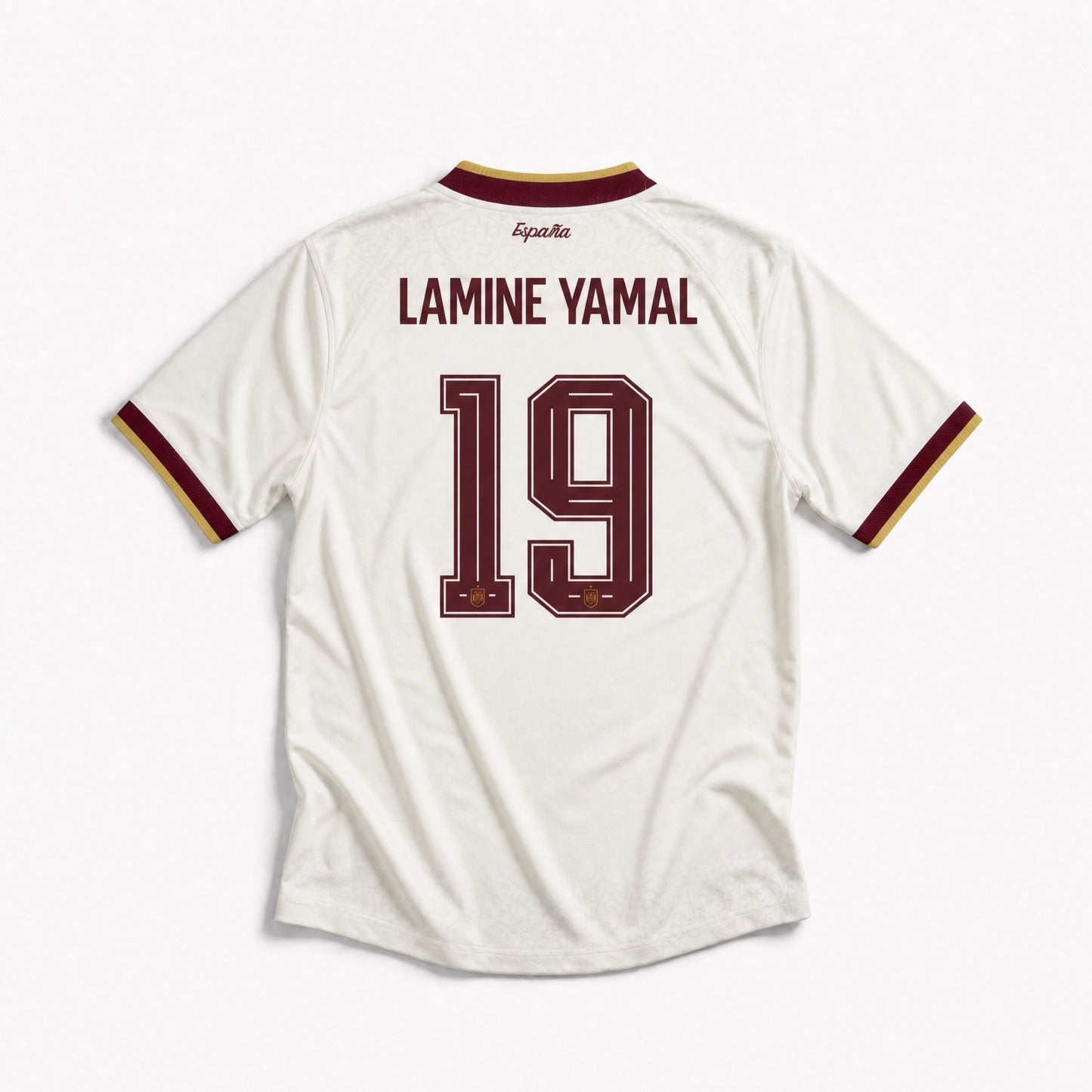 Maillot Lamine Yamal Espagne Extérieur 2026 Vainqueur Coupe du Monde (2 Stelle)