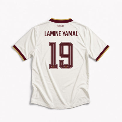 Maillot Lamine Yamal Espagne Extérieur 2026 Vainqueur Coupe du Monde (2 Stelle)