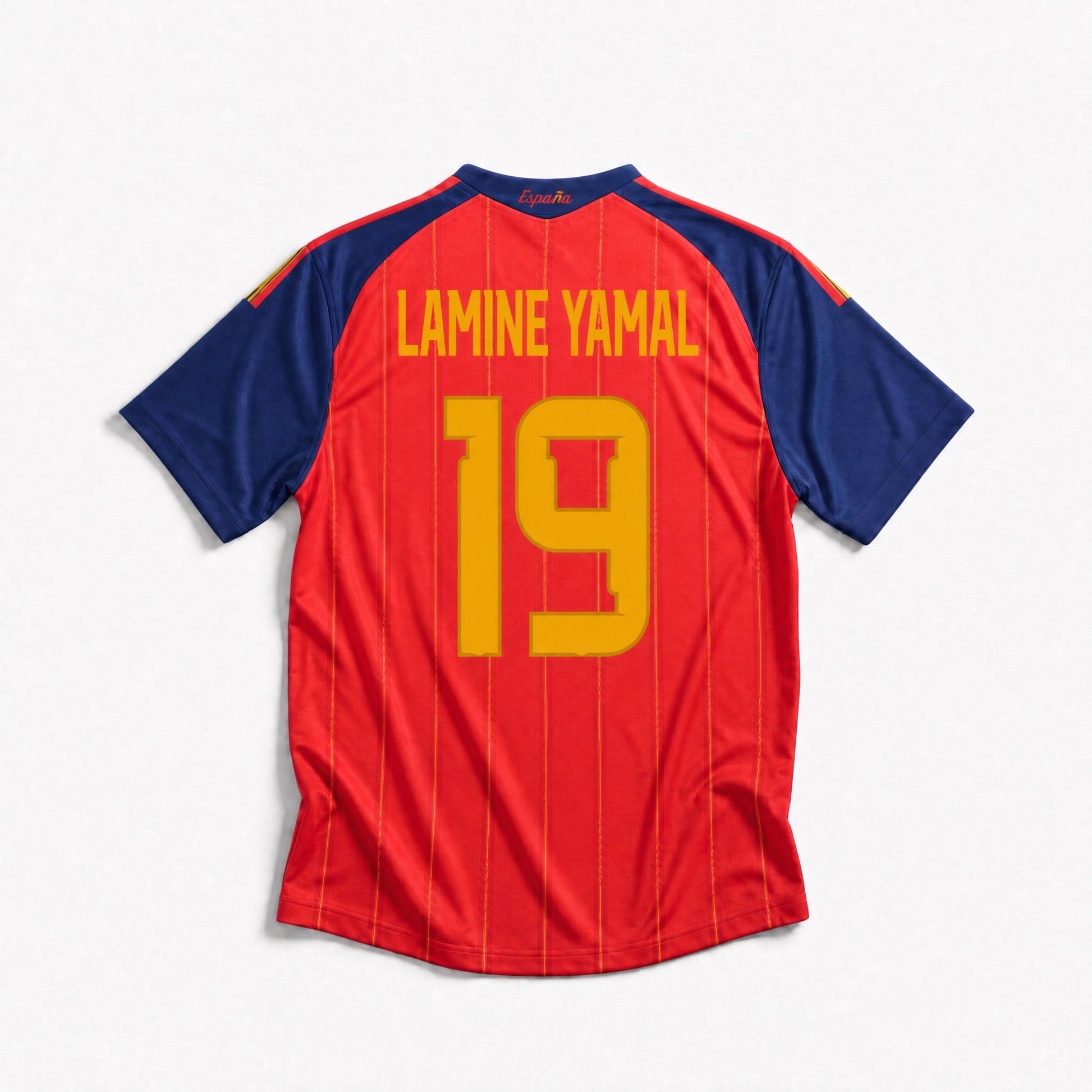 Maillot Lamine Yamal Espagne Domicile 2026 Vainqueur Coupe du Monde (2 Stelle)