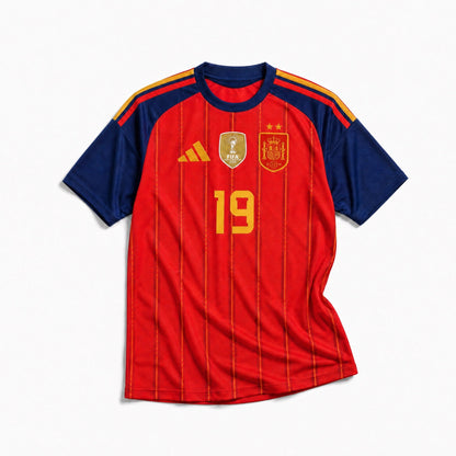 Maillot Lamine Yamal Espagne Domicile 2026 Vainqueur Coupe du Monde (2 Stelle) – vue 2
