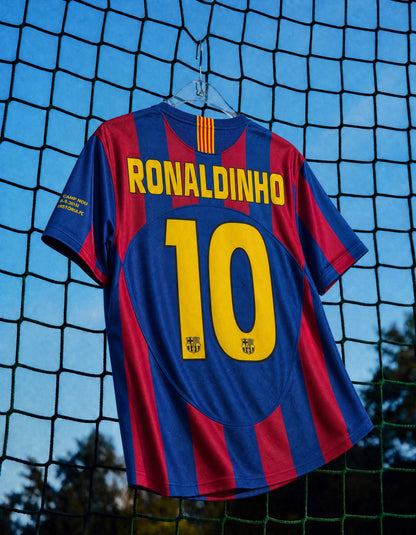 Maillot Ronaldinho Barcelone Domicile Champions League 2005/06 – vue 4