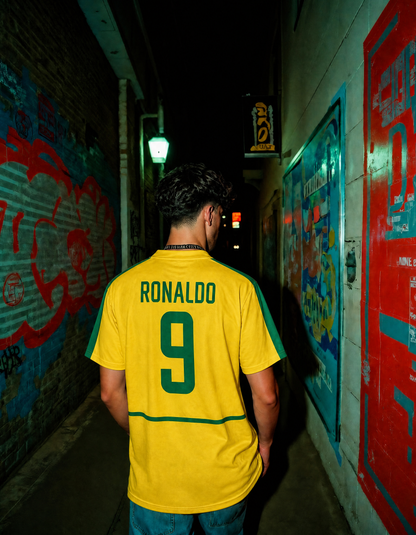 Maillot Ronaldo R9 Brésil Domicile 2002 – vue 3