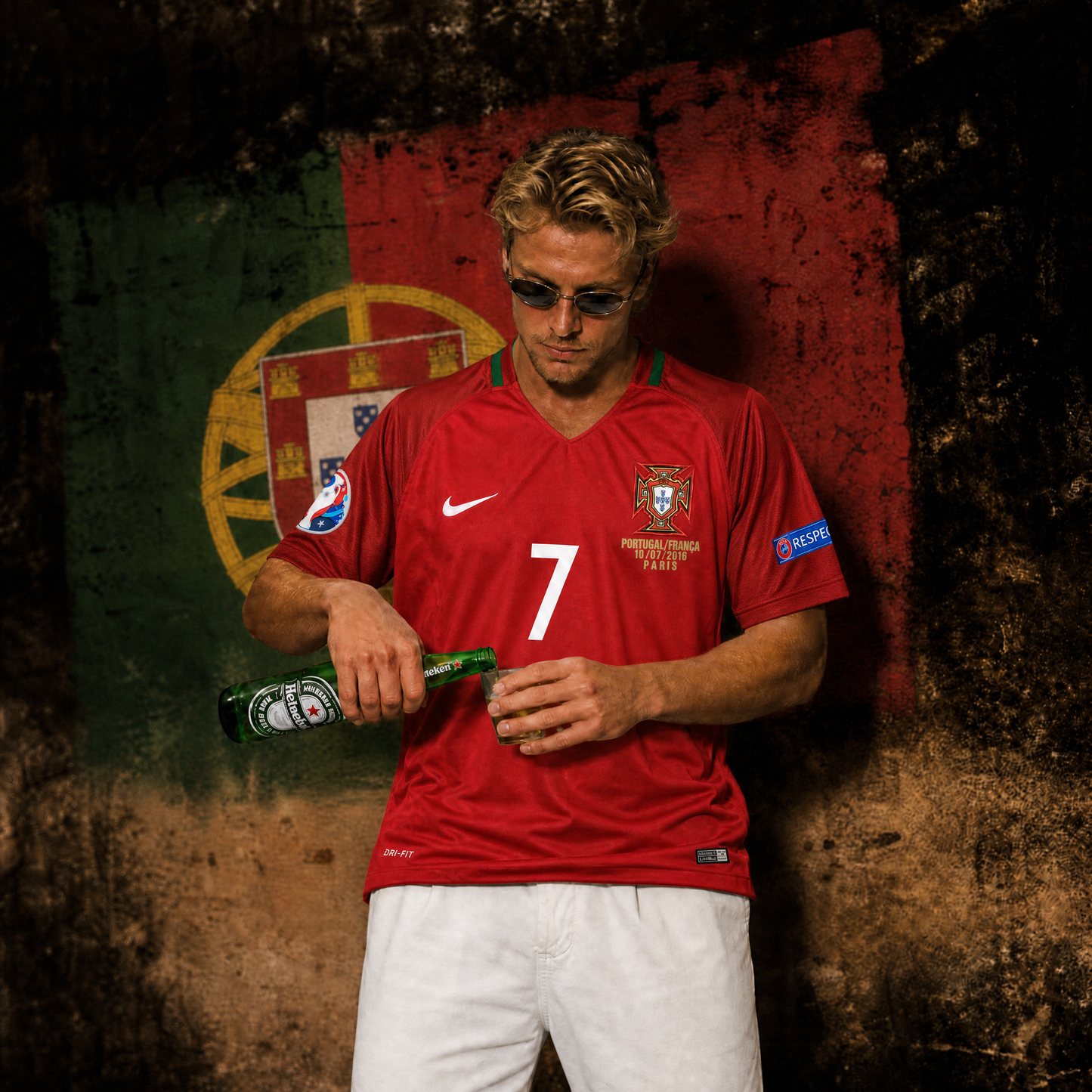 Maillot Cristiano Ronaldo CR7 Portugal Domicile 2016 – vue 3