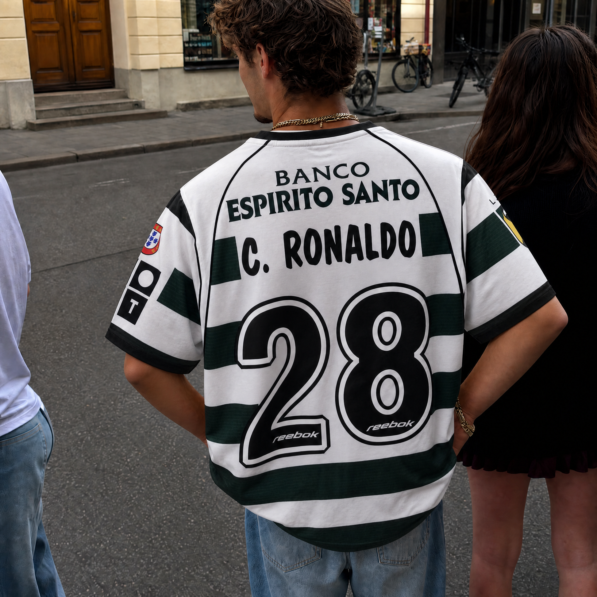Maillot Cristiano Ronaldo CR7 Sporting L. Domicile 2003 – vue 3