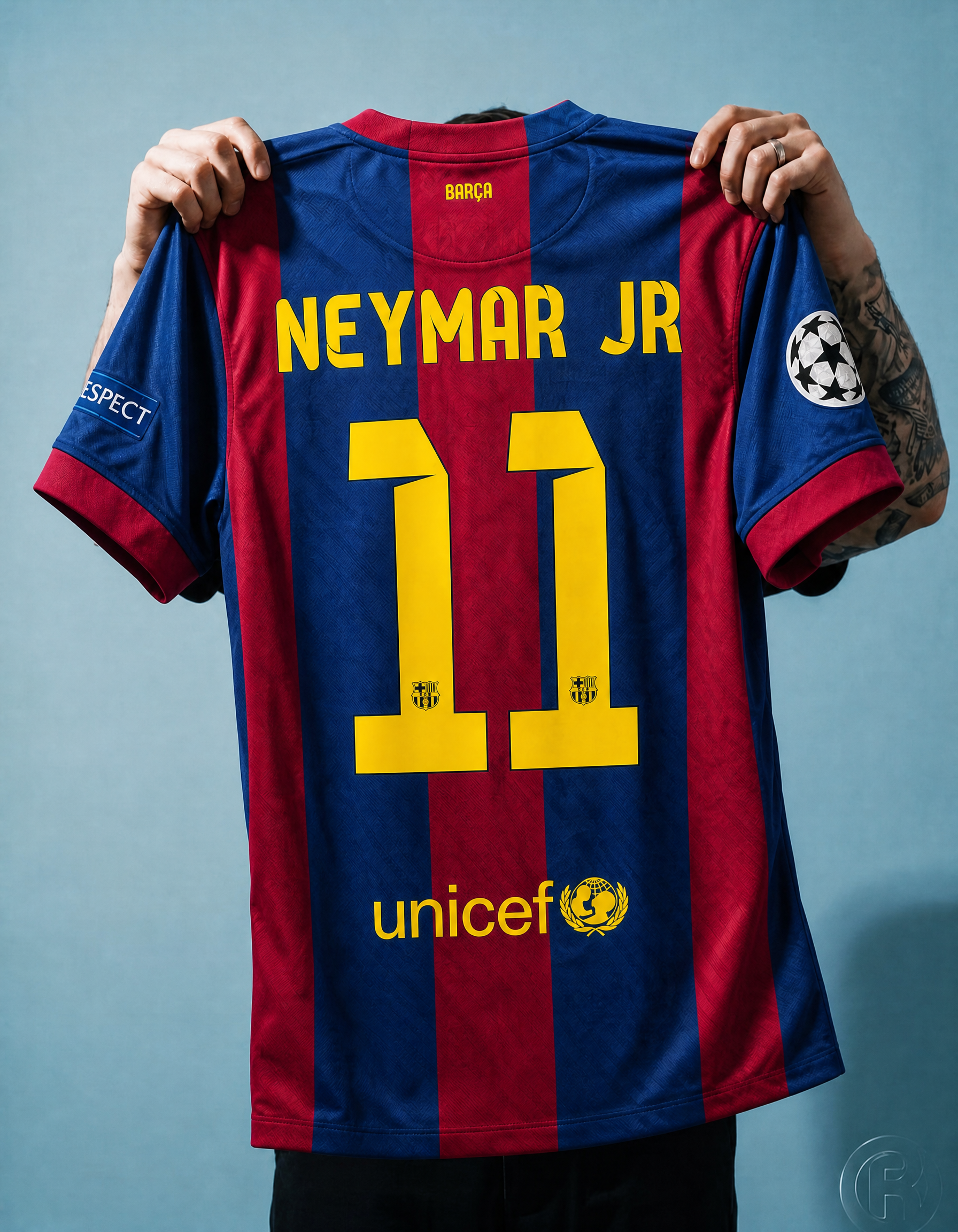 Maillot Neymar Barcelone Domicile Final UCL 2014/15 – vue 4