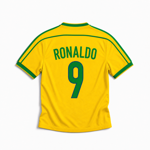 Maillot Ronaldo R9 Brésil Domicile 1998