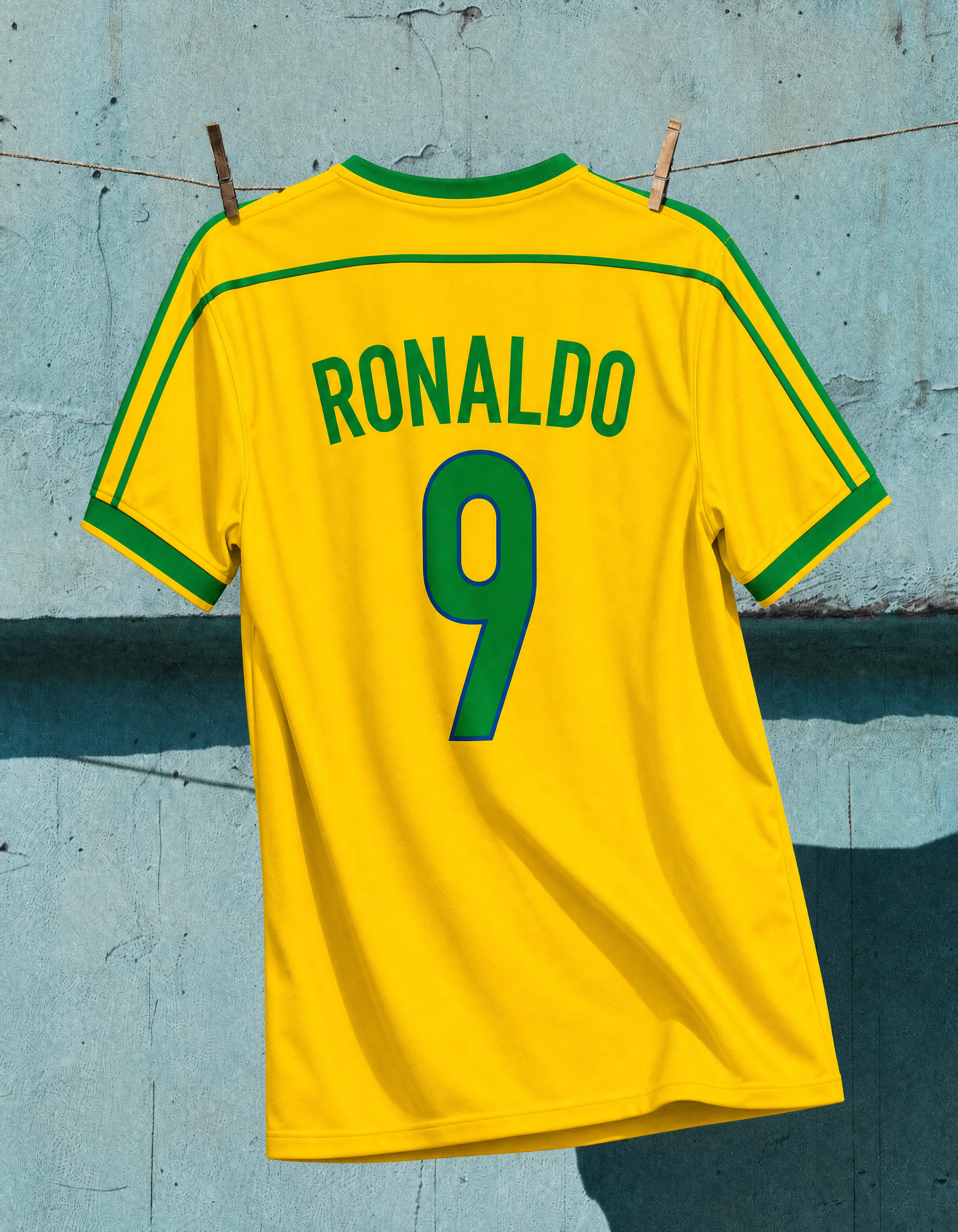 Maillot Ronaldo R9 Brésil Domicile 1998 – vue 4