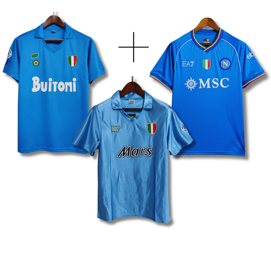 Napoli 1987 + Napoli 1990 + Napoli 2023 - Trio Titre de Champion 🇮🇹
