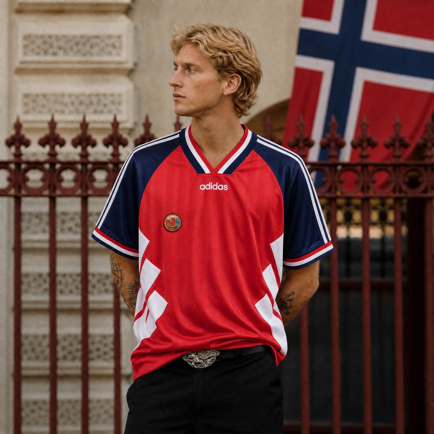 Norvège Maillot Domicile 1994 Coupe du Monde – vue 3