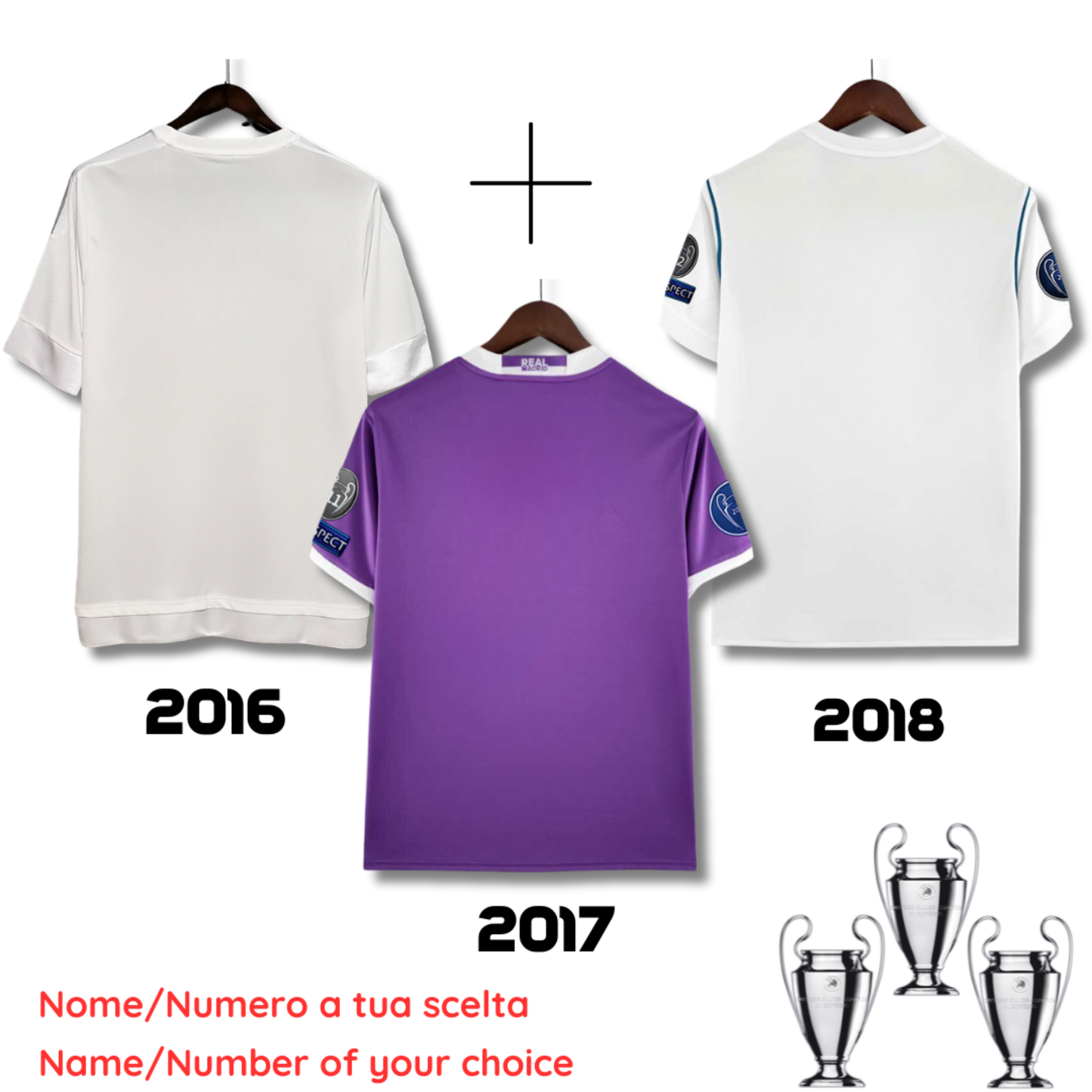 Real Madrid 2016 + Real Madrid 2017 + Real Madrid 2018 – vue 2