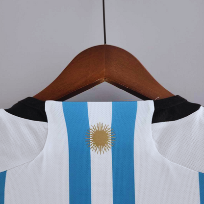 Maillot Messi Argentine Domicile 2022 Vainqueurs Coupe du Monde – vue 5