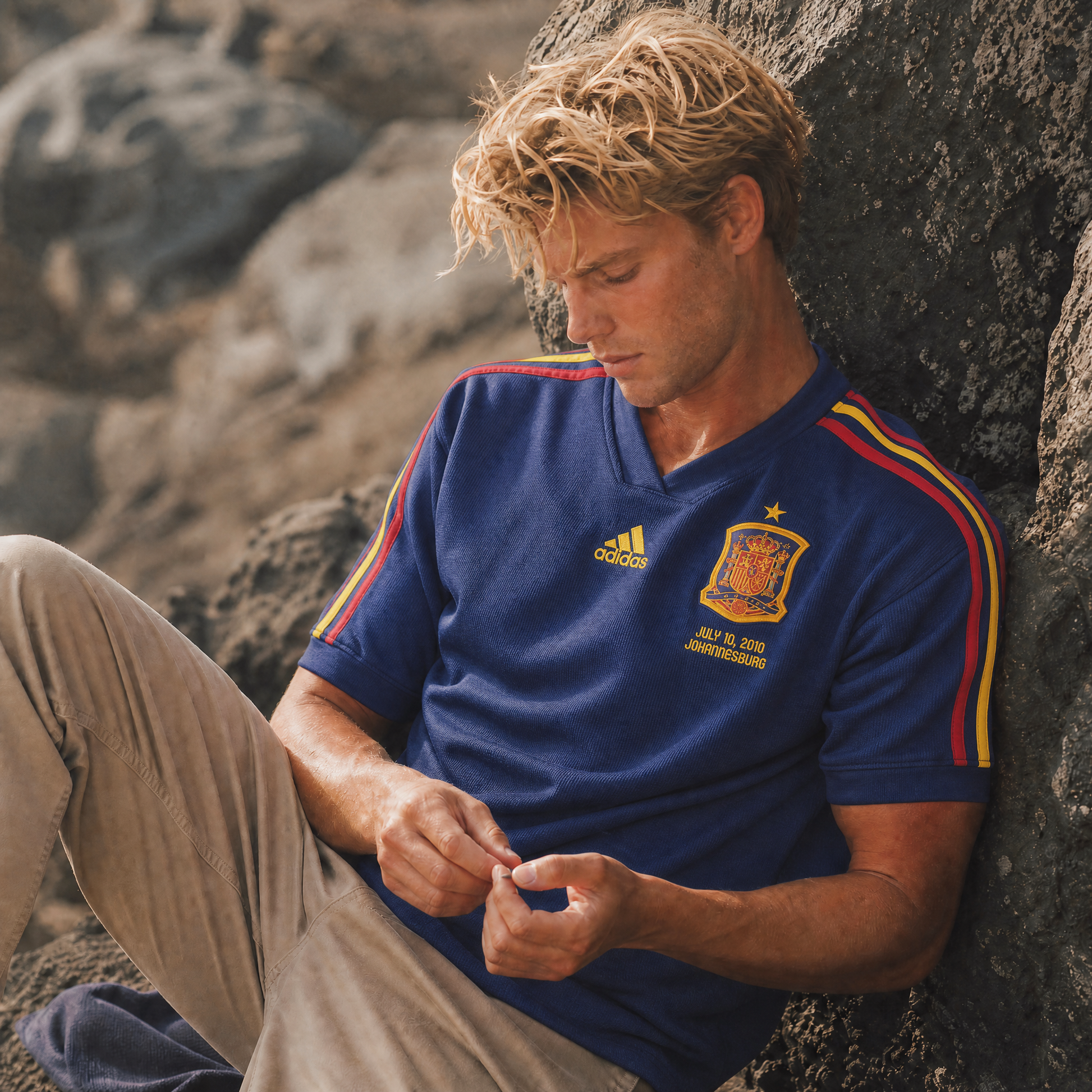 Espagne Maillot Extérieur 2010 Victoire Coupe du Monde – vue 3