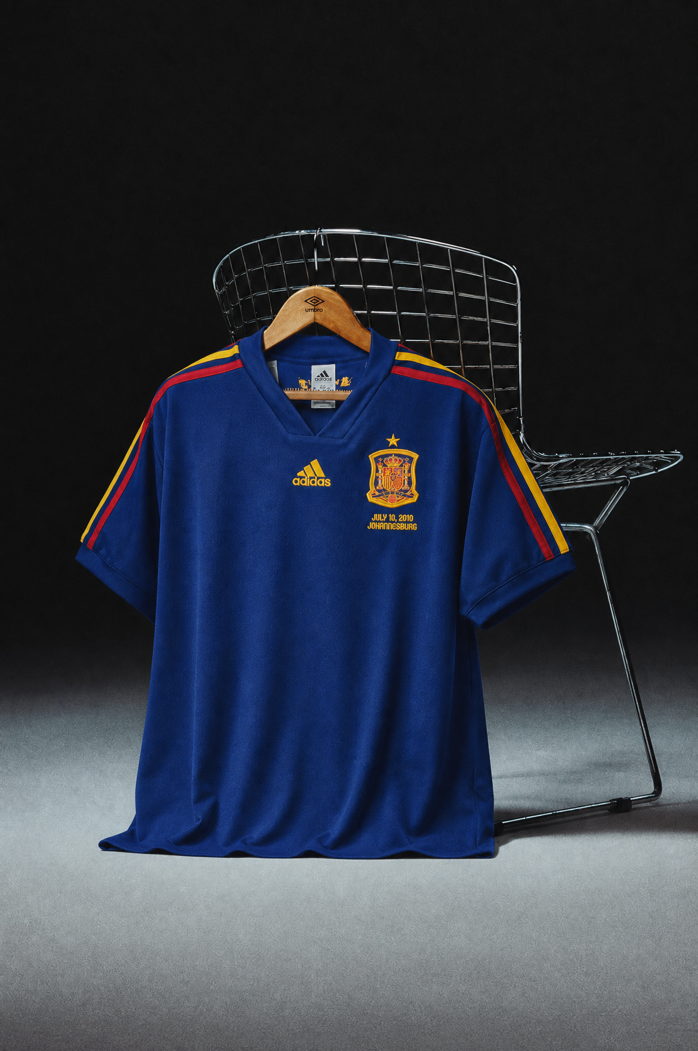 Espagne Maillot Extérieur 2010 Victoire Coupe du Monde – vue 4