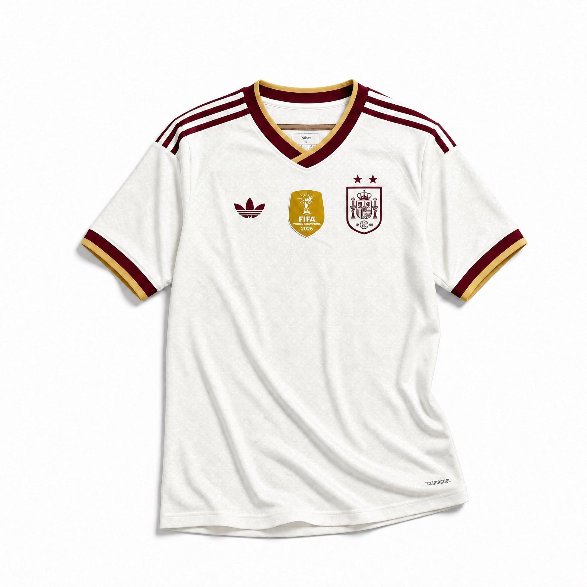 Espagne Maillot Extérieur Victoire Coupe du Monde 2026 (2 Stelle)