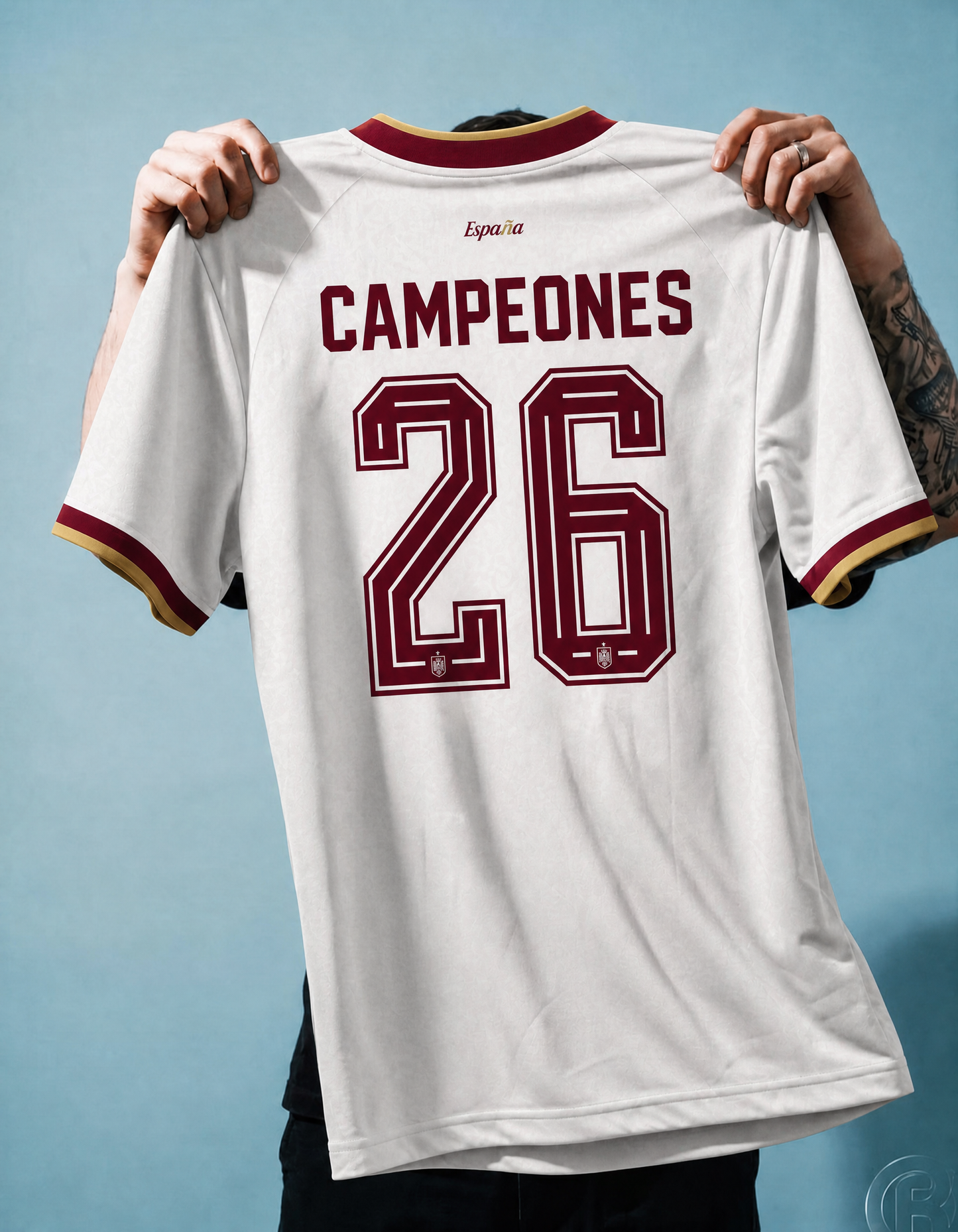 Espagne Maillot "CAMPEONES" Extérieur 2026 – vue 4