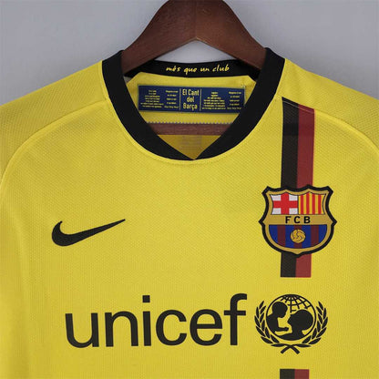 Maillot Messi Barcelone Extérieur Manches Longues 2008/09 – vue 5