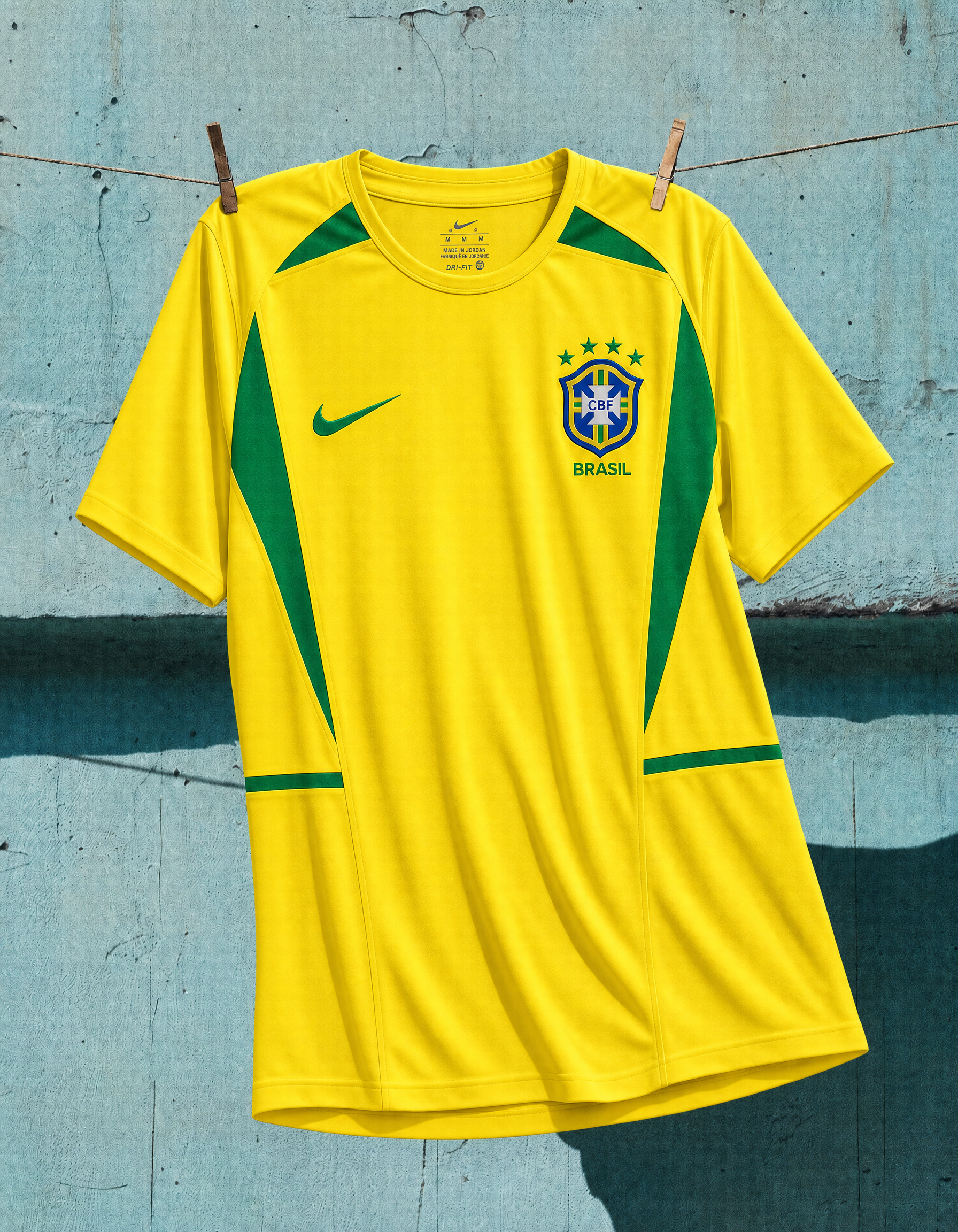 Maillot Ronaldinho Brésil Domicile 2002 – vue 4