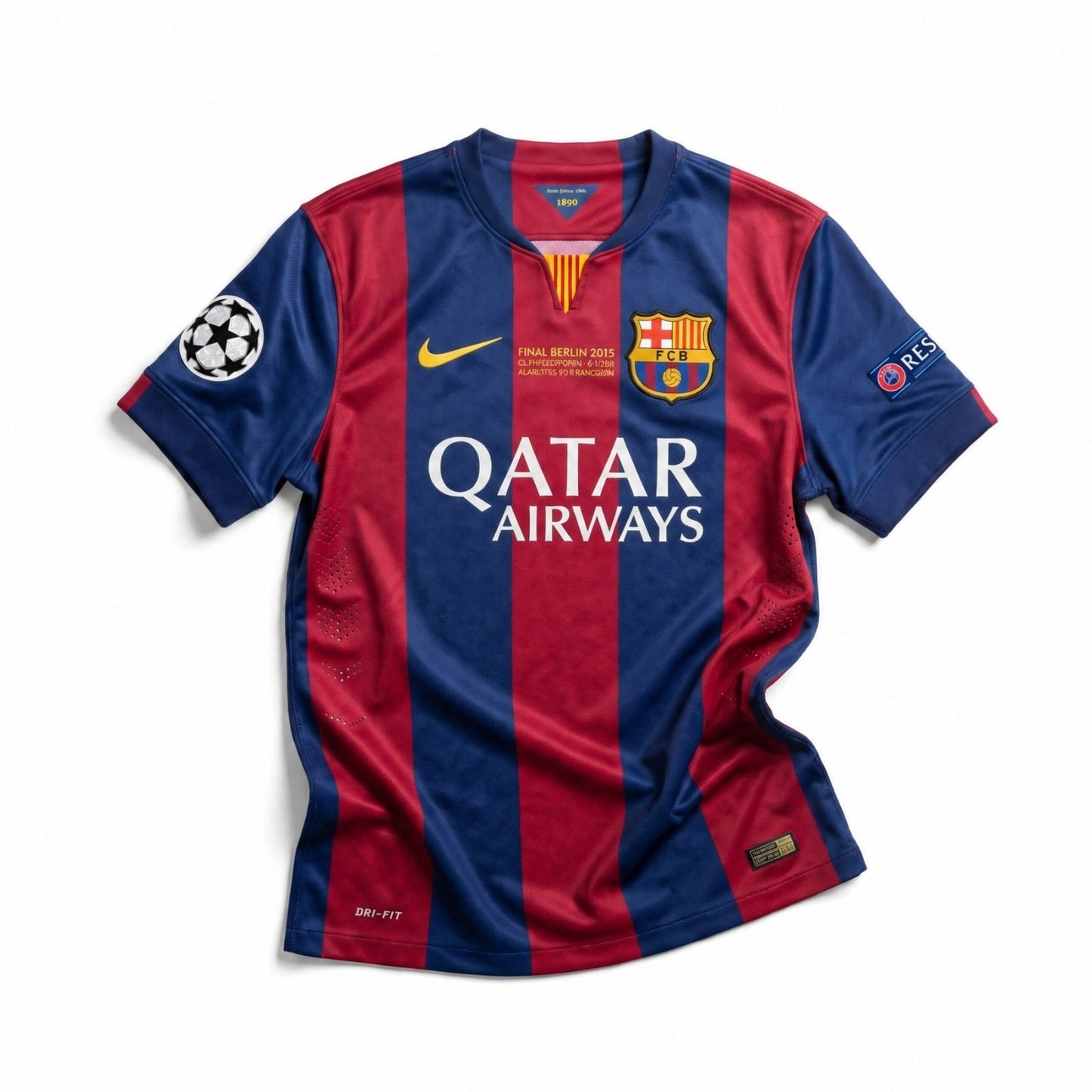 Maillot Messi Barcelone Domicile Final UCL 2014/15 – vue 2