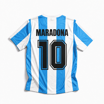 Maillot Maradona Argentine Domicile 1986 Victoire Coupe du Monde